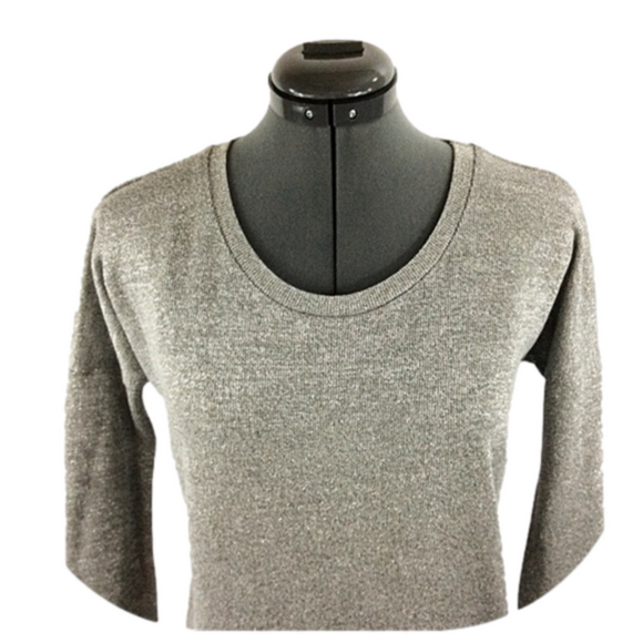 TOPSHOP💕SILVER Metallic Thred Sweater💕 - Picture 2 of 4